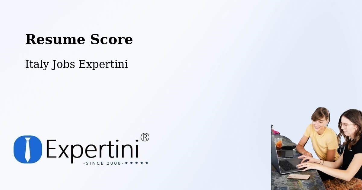Resume Score & Job Description Match Tool – Ome - Italy Jobs Expertini